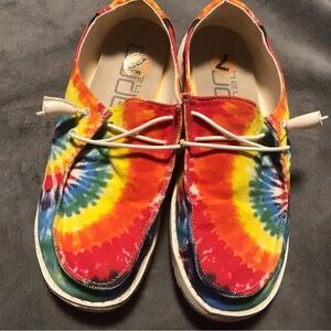 Hey Dude Colorful Tie-Dye Shoes